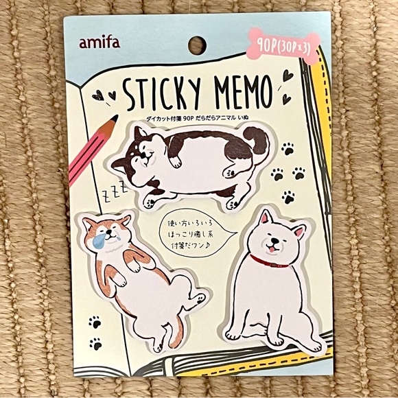 π·οΈ kawaii sleepy dog sticky note set - Picture 7 of 12
